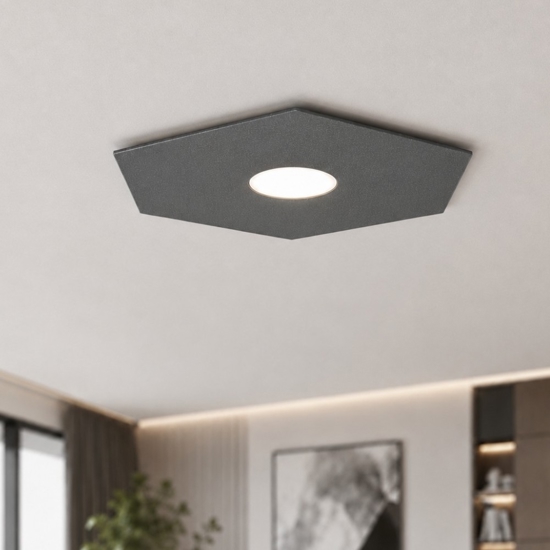 Toplight hexagon plafoniera esagonale grigio antracite