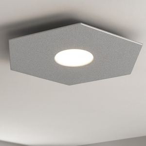 Top light hexagon plafoniera esagonale grigio moderna