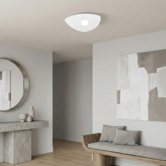 Top light shape plafoniera bianca design moderna