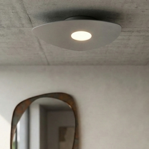 Toplight shape plafoniera moderna grigio per cucina