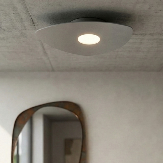 Toplight shape plafoniera moderna grigio per cucina