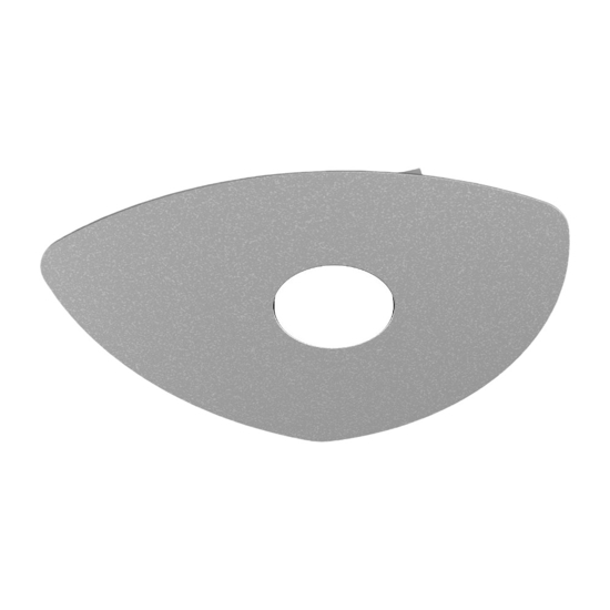Toplight shape plafoniera moderna grigio per cucina