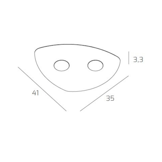 Plafoniera da soffitto moderna grigio toplight shape