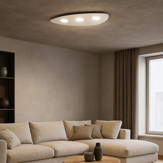Plafoniera per cucina bianca shape toplight