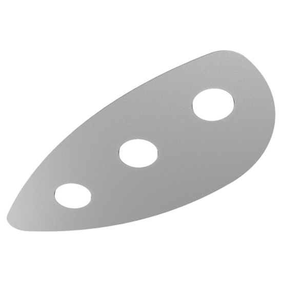 Plafoniera da cucina grigia 3 luci moderna