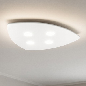 Plafoniera per cucina moderna bianca shape toplight 4 luci