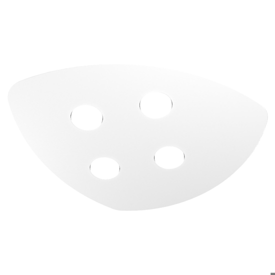 Plafoniera per cucina moderna bianca shape toplight 4 luci