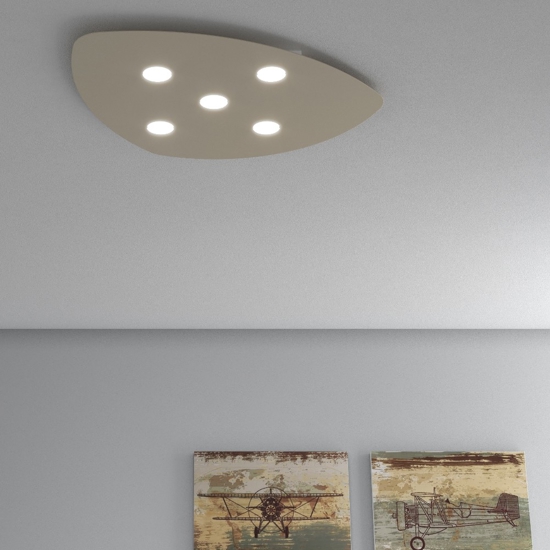 Toplight shape plafoniera sabbia moderna per soggiorno