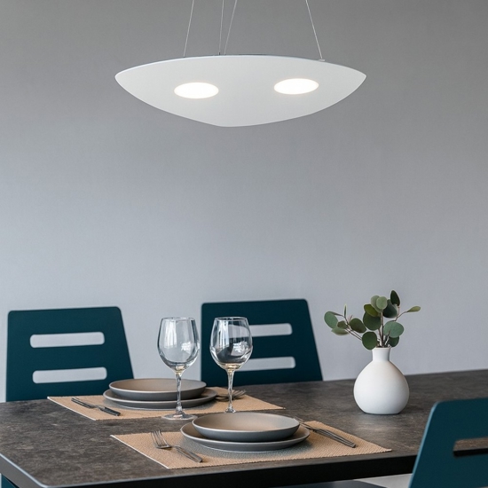 Toplight shape lampadario per cucina moderna bianco