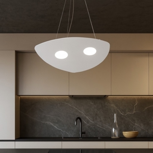 Lampadario per cucina moderna grigio toplight shape