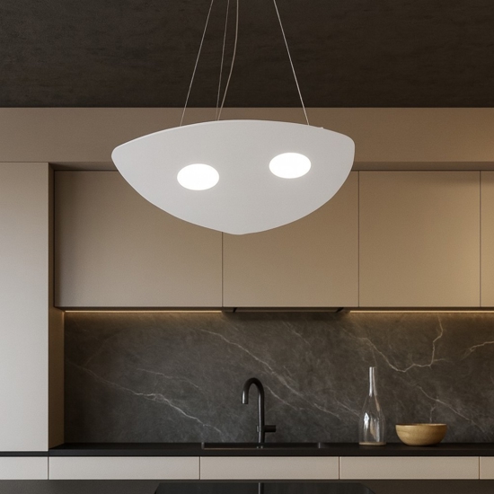 Lampadario per cucina moderna grigio toplight shape