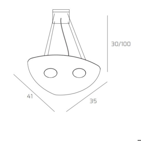 Lampadario per cucina moderna grigio toplight shape