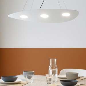 Lampadario particolare moderno bianco per soggiorno toplight shape