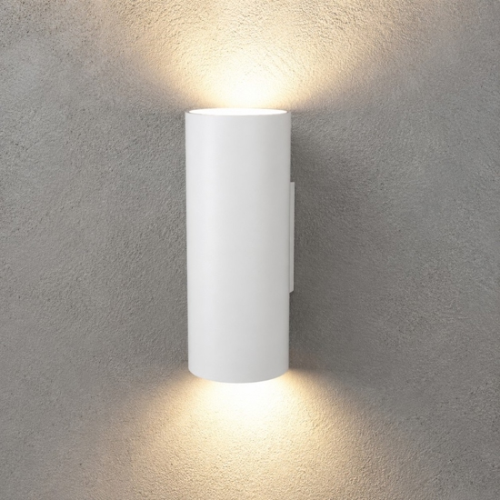 Applique moderna doppia luce led gx53 bianco toplight shape