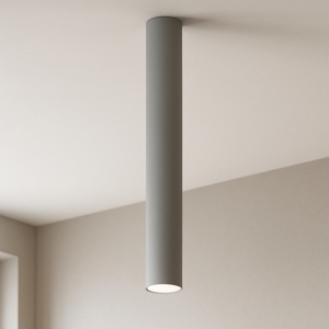 Faretto da soffitto grigio rotondo per interni