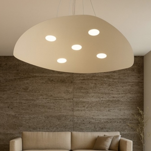 Lampadario moderno toplight shape sabbia design tondo