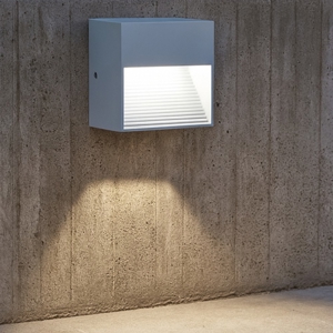 Segnapasso per esterno ideal lux ip44 bianco quadrato g9 220v