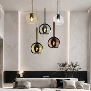 Lampadario per soggiorno moderno vetri multicolor top light