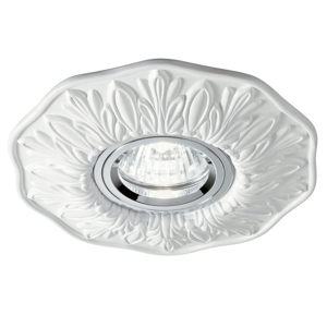Polka ideal lux faretto da incasso metallo bianco stile classico