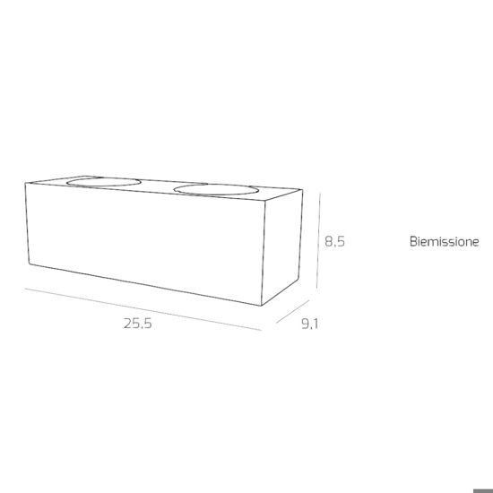 Appliquemoderna rettangolare sabbia toplight eccentric
