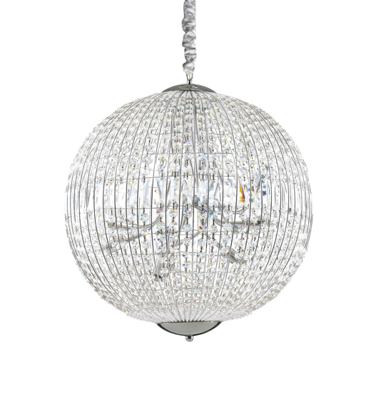 Luxor sp12 ideal lux lampadario di cristallo 