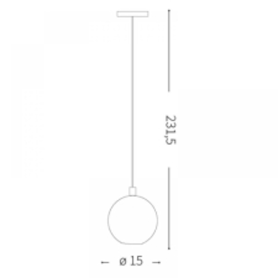 Lampada a sospensione per penisola design sfera cromo mrjack ideal lux sp1 big