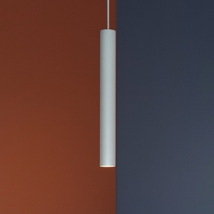 Lampada a sospensione toplight cilindro grigio isola cucina moderna