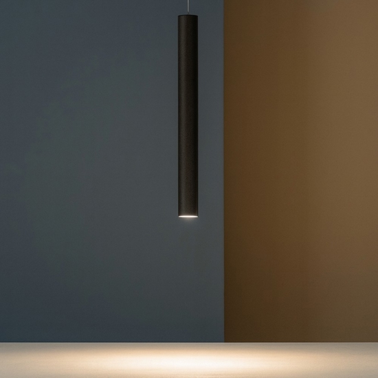 Toplight lampada a sospensione cilindro per isola cucina marrone