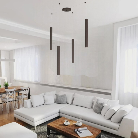 Lampadario da cucina con decentramento