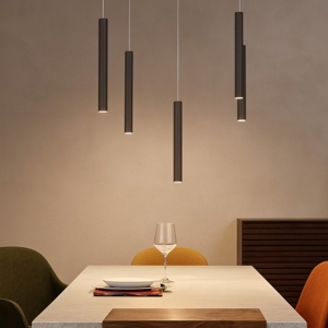 Top light lampadario con decentramento marrone per soggiorno