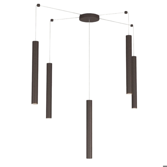 Top light lampadario con decentramento marrone per soggiorno