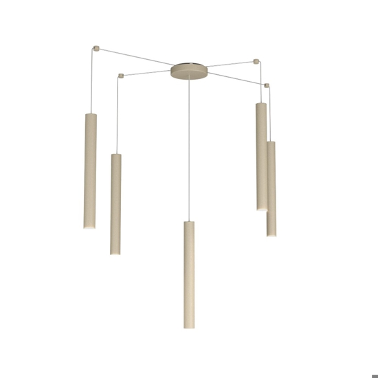 Toplight round tube lampadario sabbia per soggiorno moderno