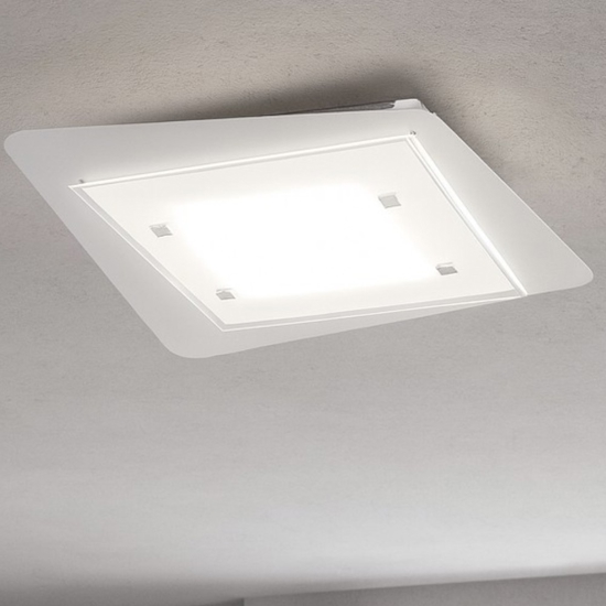 Plafoniera per camera da letto  bianca rettangolare unusual toplight