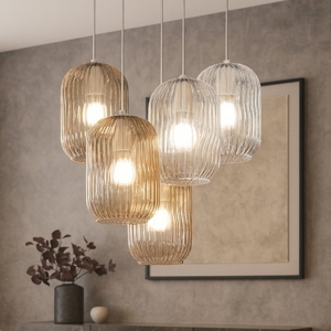 Lampadario oro per soggiorno vetri multicolor top light tender