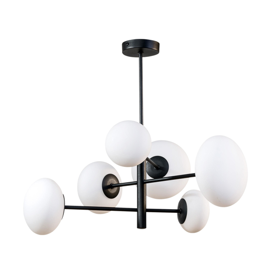 Lampadario design moderno per soggiorno nero