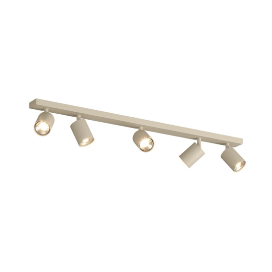 Plafoniera sabbia 5 luci orientabili per cucina toplight