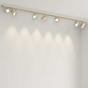 Plafoniera toplight sabbia con 7 luci orientabili da cucina