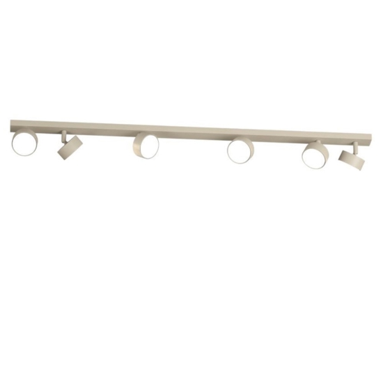 Plafoniera led 6 luci orientabili sabbia toplight