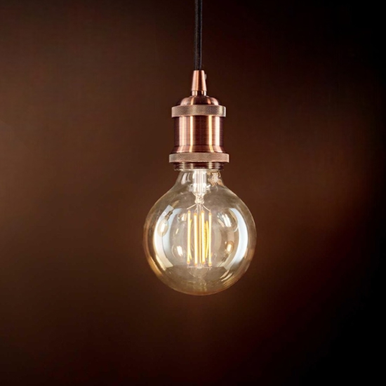 Frida sp1 lampada a sospensione pendente rame nero ideal lux