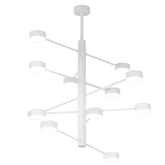 Top light octopus lampadario moderno bianco 12 luci orientabili per soggiorno