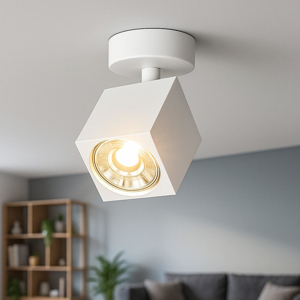 Top light faretto da soffitto kibo bianco led gu10 orientabile