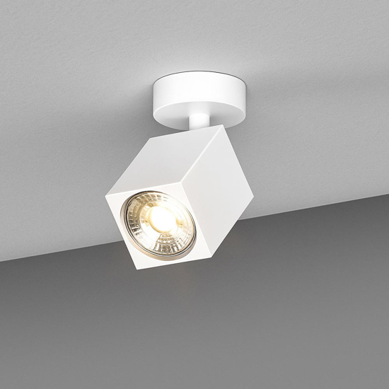Top light faretto da soffitto kibo bianco led gu10 orientabile