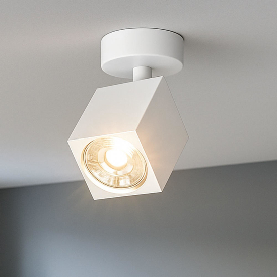 Top light faretto da soffitto kibo bianco led gu10 orientabile