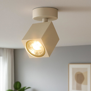 Top light kibo faretto led a soffitto gu10 orientabile sabbia