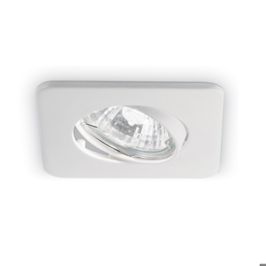 Lounge fi ideal lux faretto da incasso metallo bianco quadrato orientabile