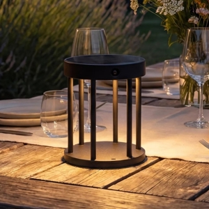 Lampada solare da tavolino da giardino sensore crepuscolare movimento