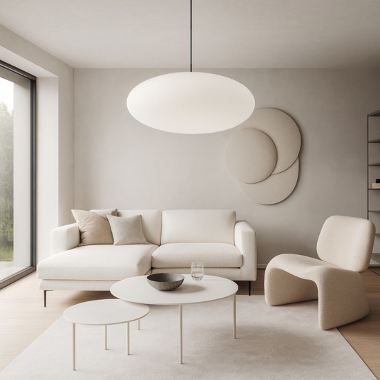 Lampadario moderno bianco linea light oh!smash p65