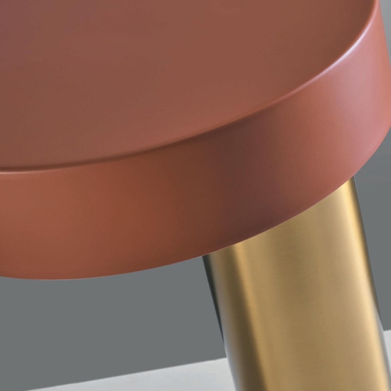 Miloox amanita lampada da tavolo ruggine oro design moderna