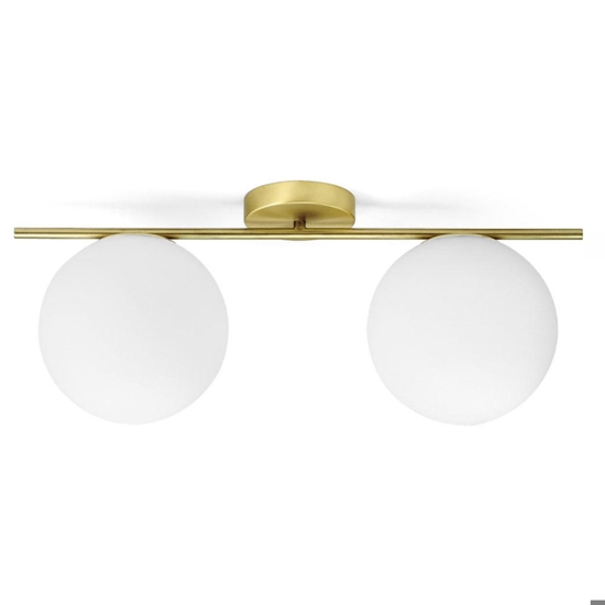Plafoniera per camera da letto moderna oro jugen miloox