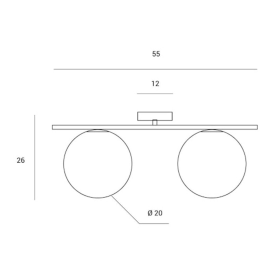 Plafoniera per camera da letto moderna oro jugen miloox